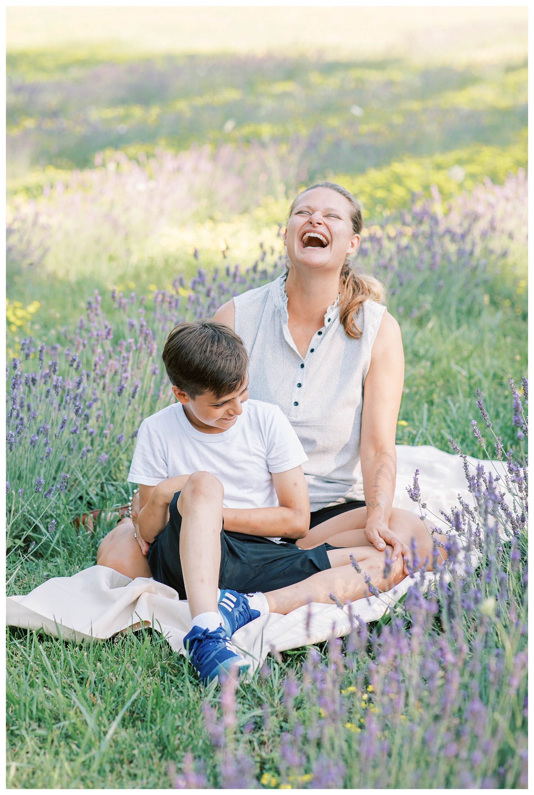 bluewater lavender farm family session