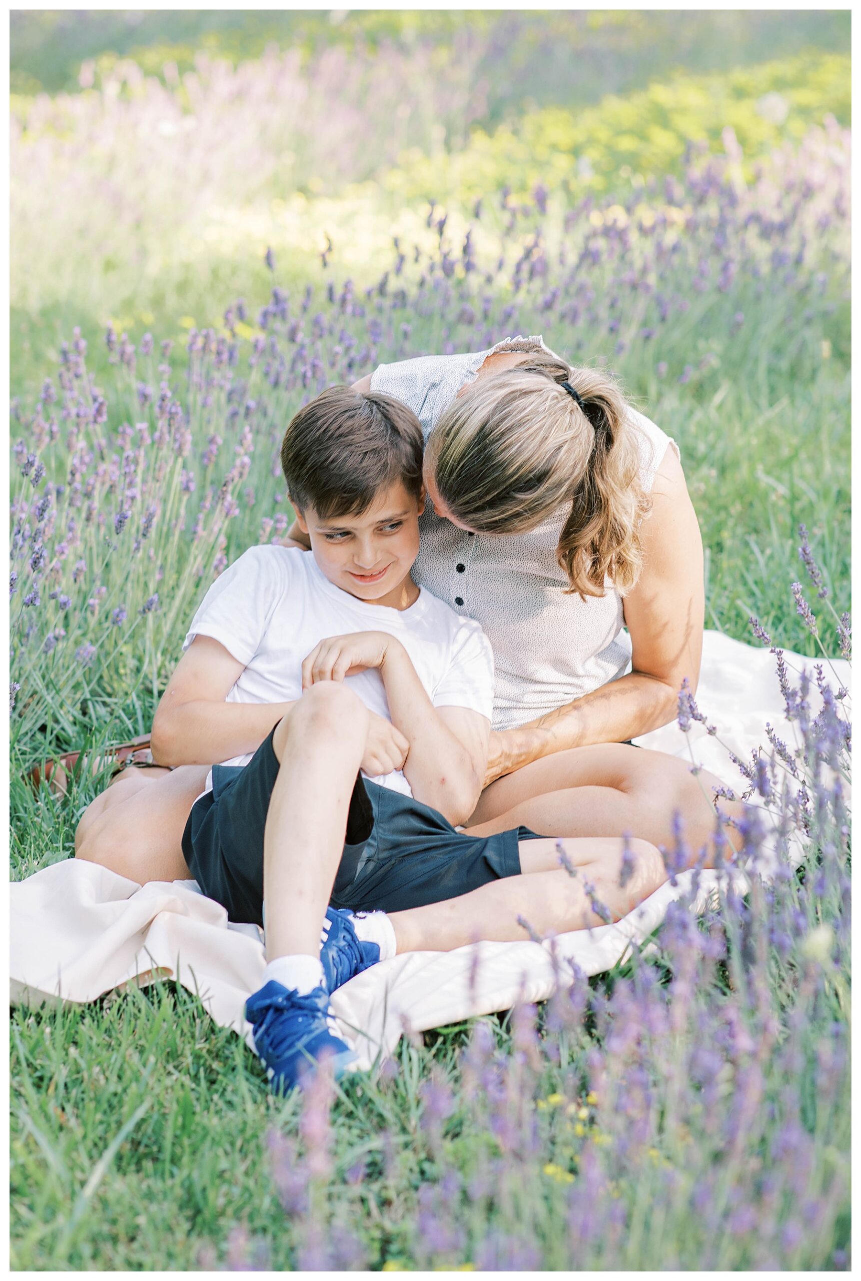 bluewater lavender farm family session